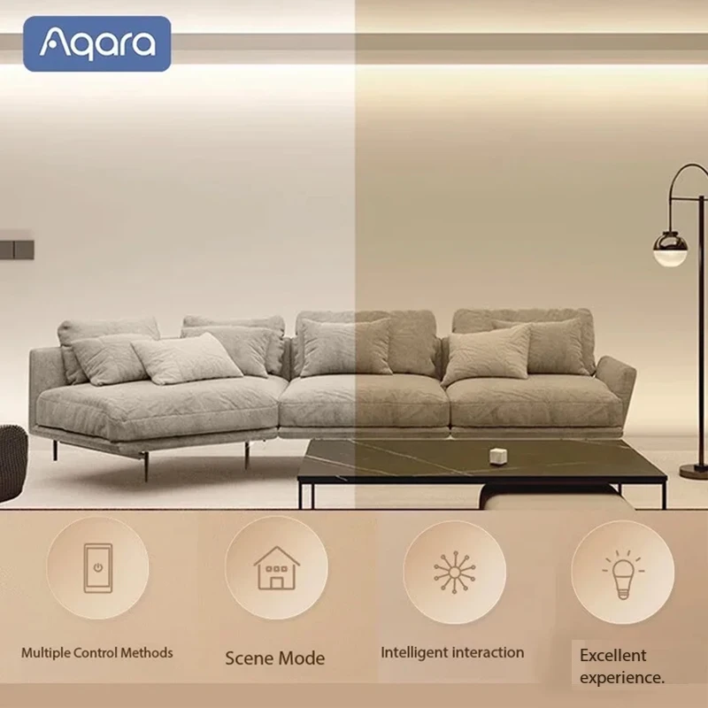 Aqara Smart Bulb T1 E27 6500K Anti-Flicker Zigbee Bluetooth Smart Lamp Compatible HomeKit Google Assistant Yandex Alice Alexa