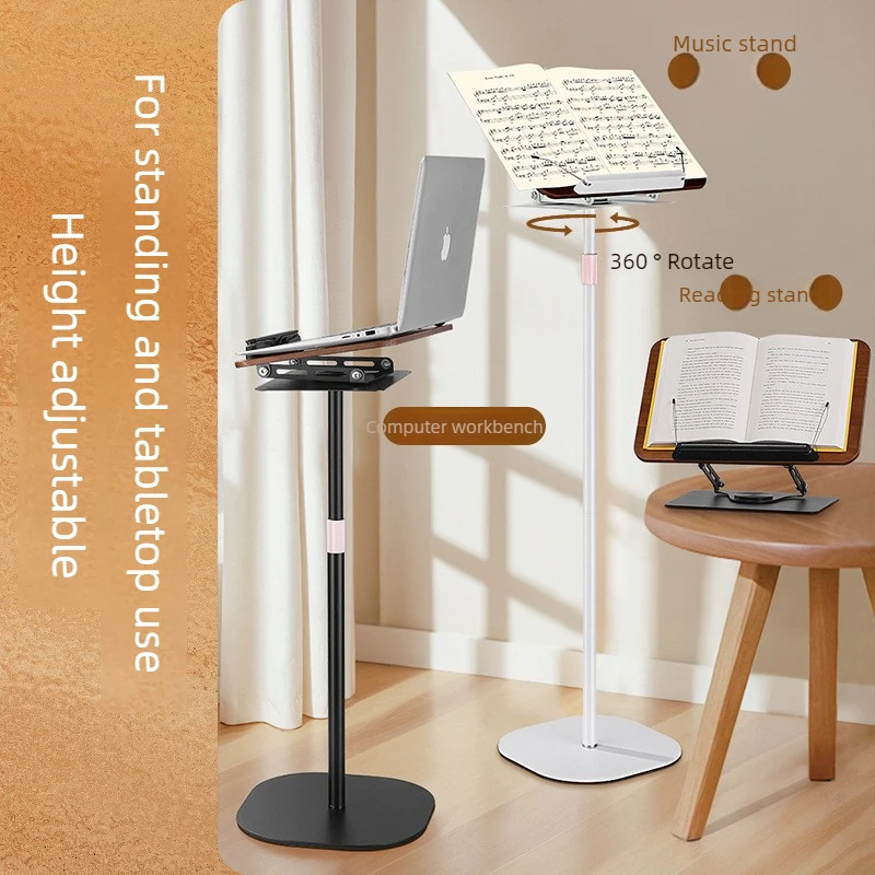 Adjustable Music Stand Multi-Purpose Laptop Tablet Stand Foldable Reading Stand for Adults Kids Desk Shelf for Sheet Music