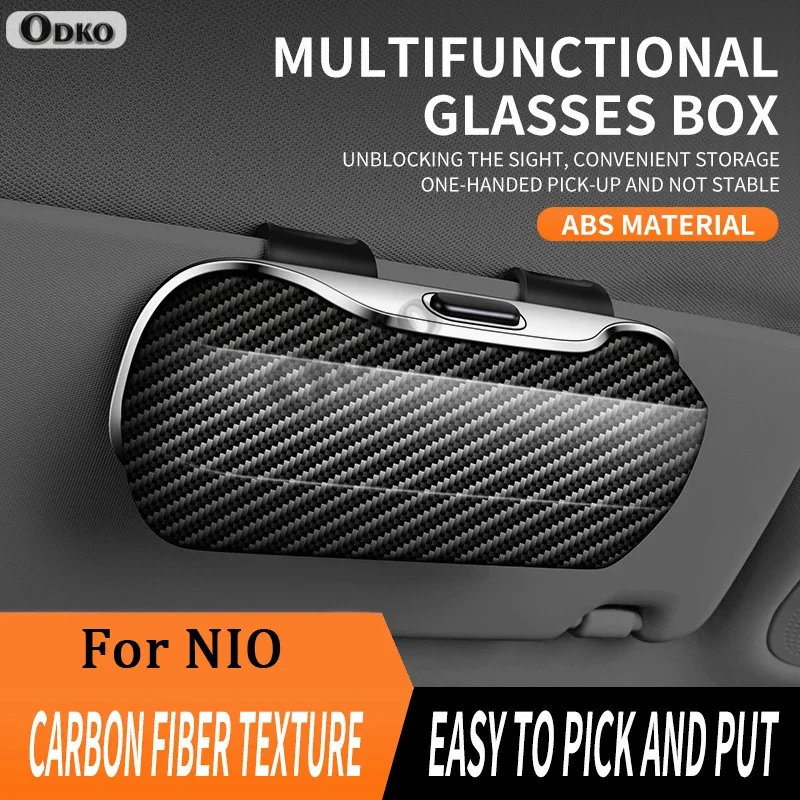 

Car Visor Glasses Case Sunglasses Storage Case Anti-Scratch Eyeglasses Protection Box For NIO ET5 ET7 ET9 EVE EC6 ES6 ES8