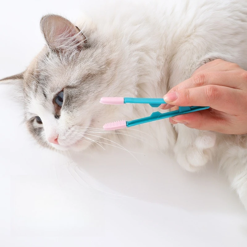 Cat Eye Tear Stain Cleaning Soft Brush Multi Functional Grooming Comb For Long Short Hair Cats Pet Grooming Cleaning Tools