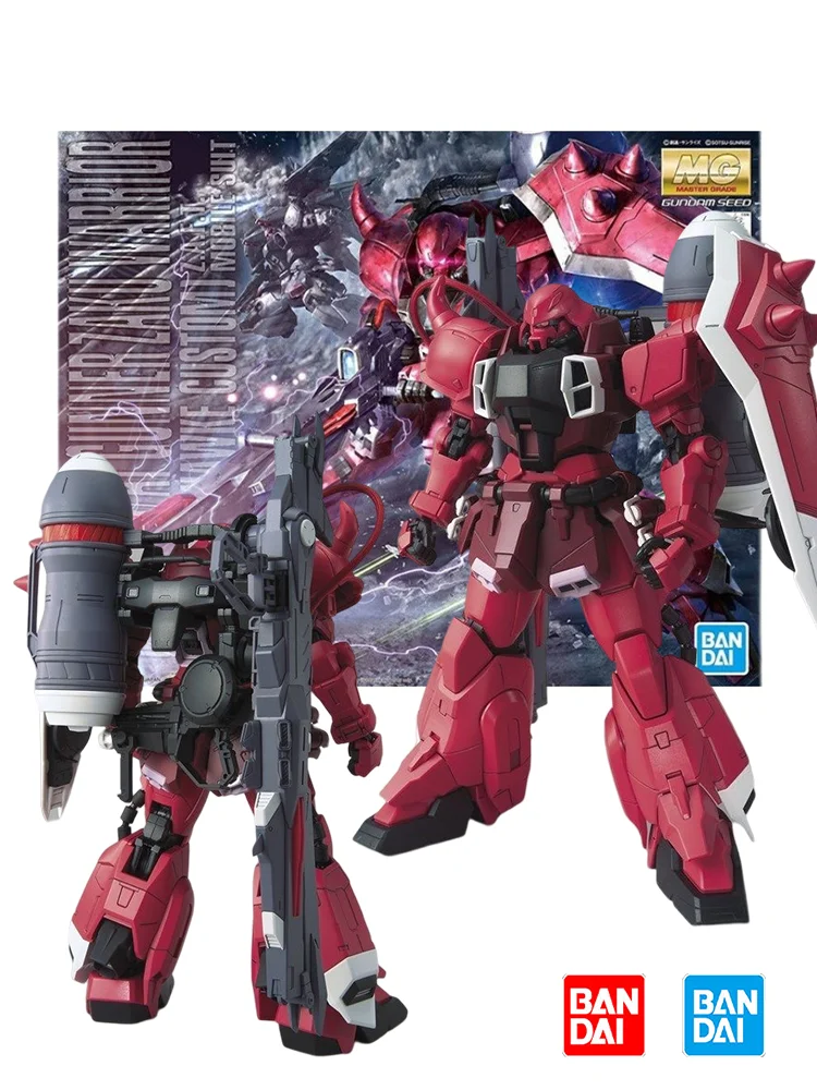 

Bandai MG 1/100 GUNDAM Gunner ZAKU Warrior Model Kit Anime Action Fighter Assembly Models Collection Original Box Toy for kids