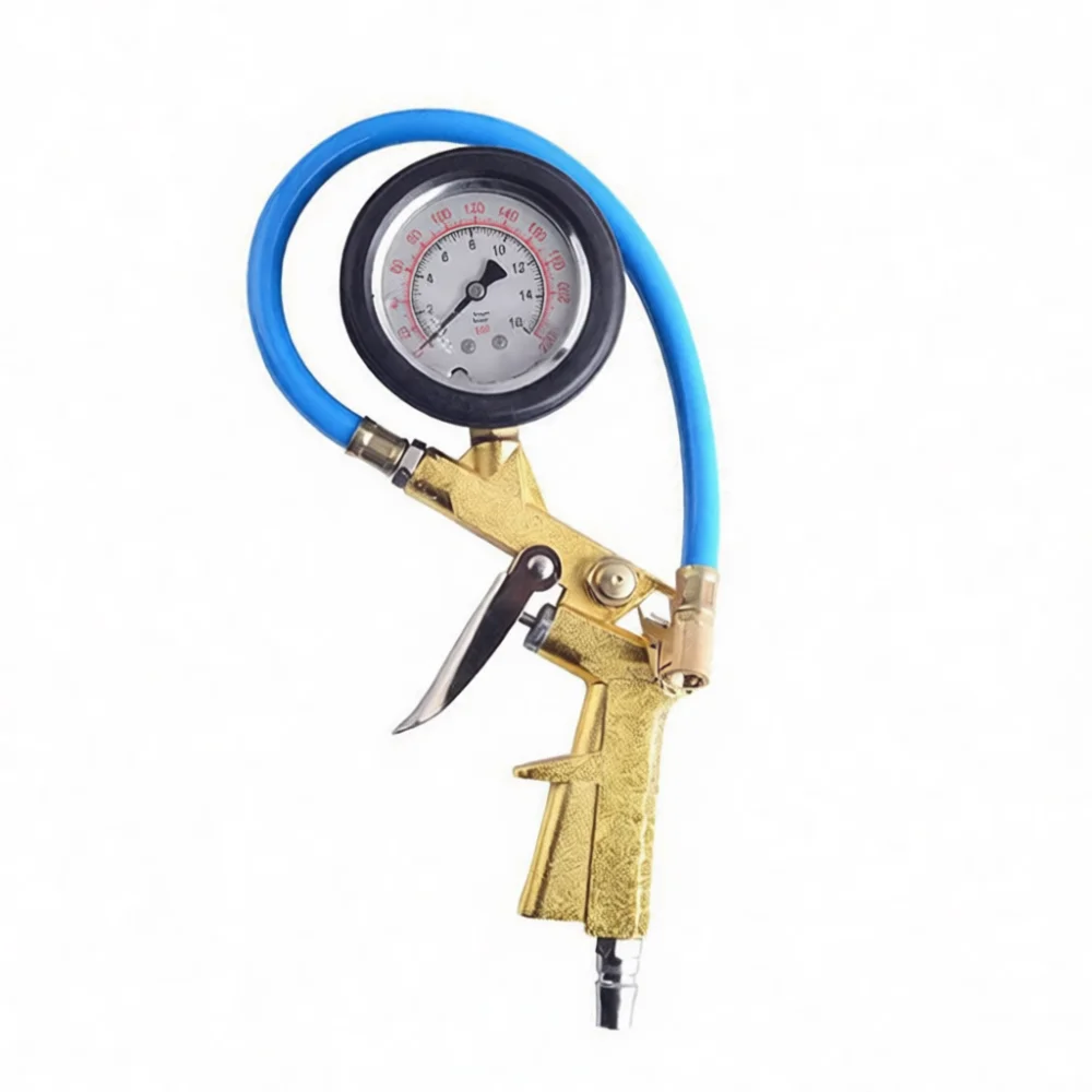 Car Tire Pressure Gauge Inflator Gun High Precision Air Pump Tester Mechanical Monitoring Tool For Motorcycle Vehicle Repair