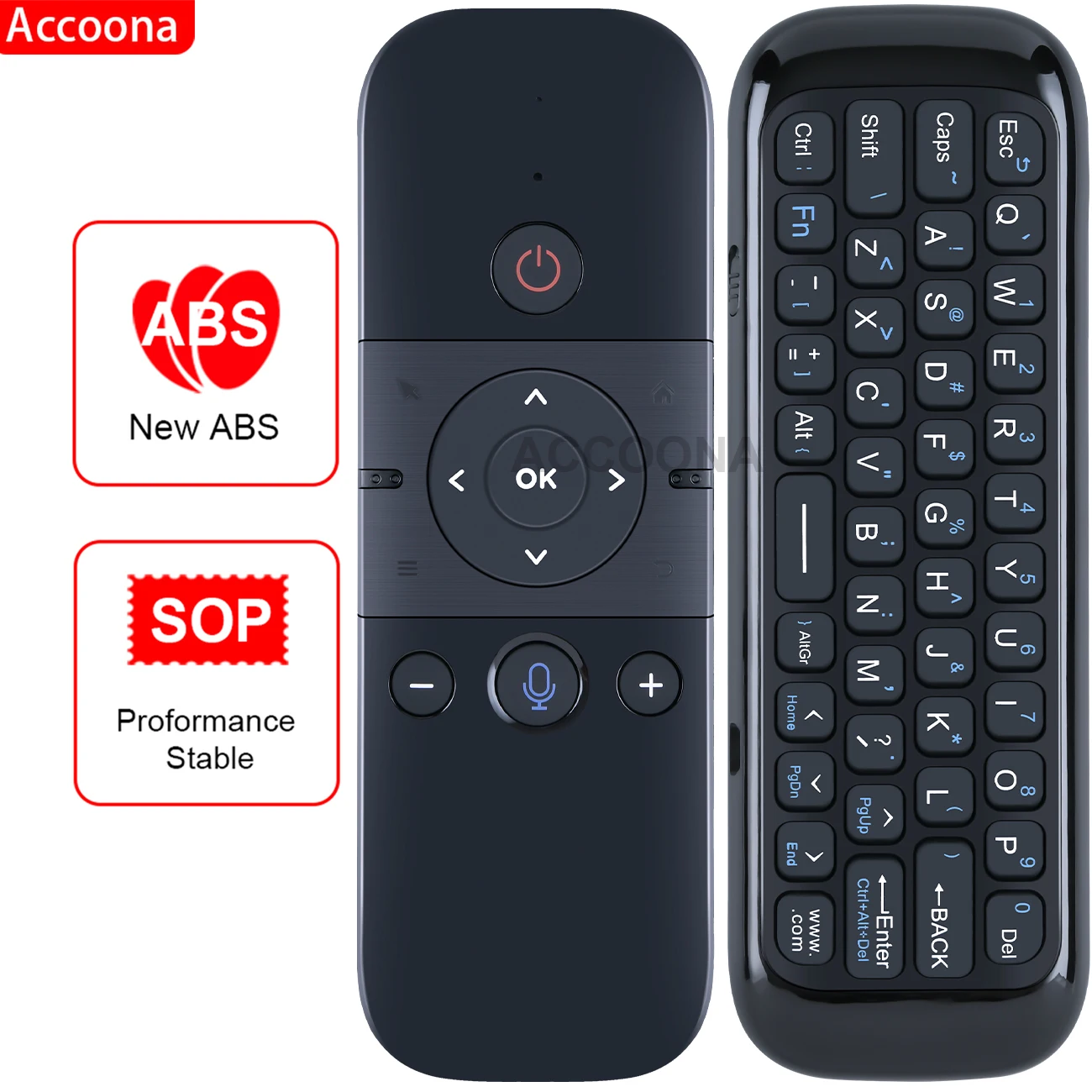 لجهاز التحكم عن بعد الصوتي M8 Air Mouse Google مع لوحة مفاتيح لاسلكية صغيرة 2.4G