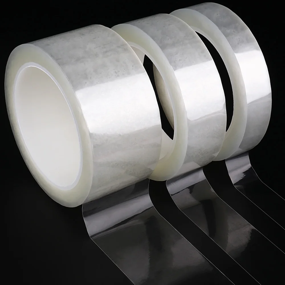 200 Celsius High Temp PET Masking Tape 8-50mm Width Transparent No Trace Tape For PCB Electroplating Baking Coating Protection