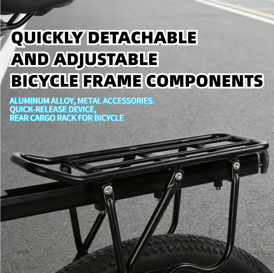 

Quick Release Mountain Bike Pillow Cargo Rack Universal for Commuting Single Speed Bike Riding Gear Bicycle Accessory