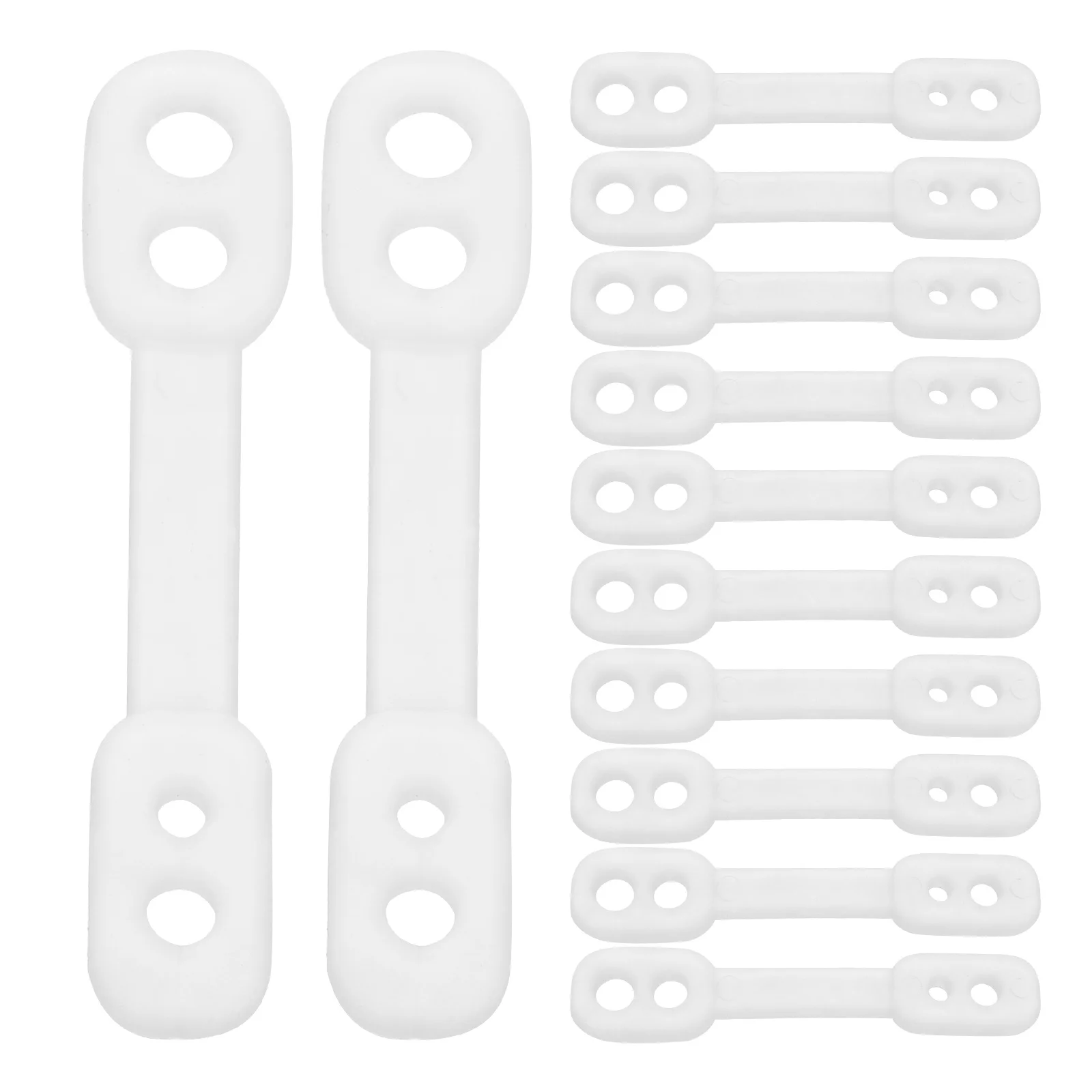 

100 Pcs Drying Rack Useful Buckle Reusable Fixing Coat Hanger Fastener Non-slip Silica Gel Windproof Buckles for Home