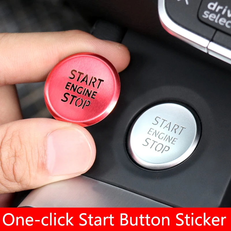 

Aluminum Alloy One-click Start Button Sticker Decoration Cover Trim For Audi A6 Q5 C8 2019-2022 Car Styling Interior Accessories