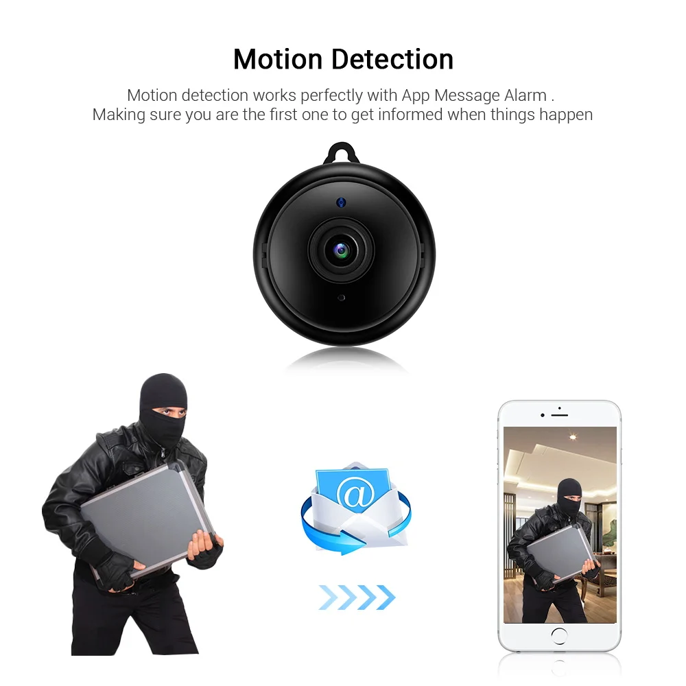 Mini WiFi IP Camera HD 1080P Wireless Indoor Camera Nightvision Two Way Audio Motion Detection Baby Monitor WiFi IP mini Camera