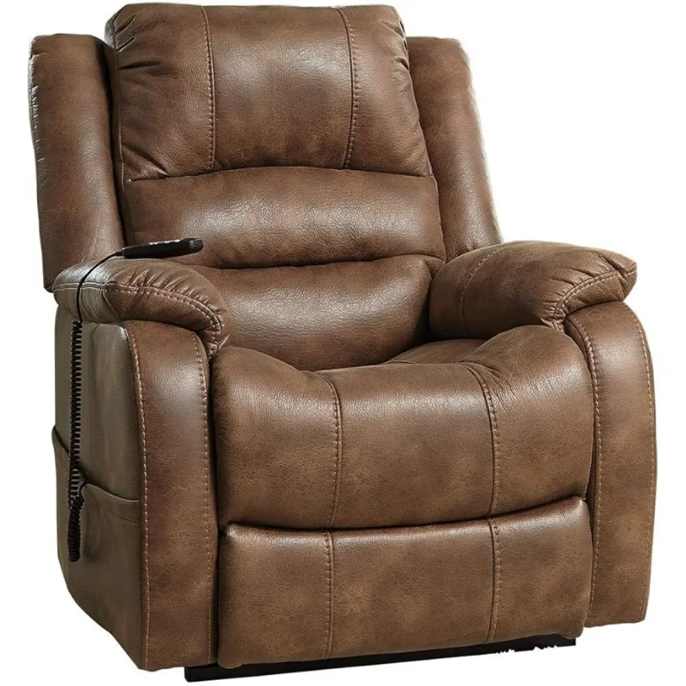 Faux Leather Electric Power Lift Recliner for Elderly Furnitures Brown Freight Free Rocking Chair Bed Daybed Folding Sofa Bed