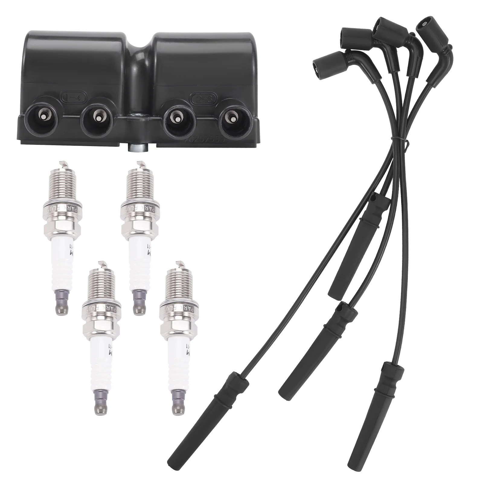 

Ignition Coil & Spark Plug & Wire Set for Chevrolet Aveo Optra 2004-08 4805507