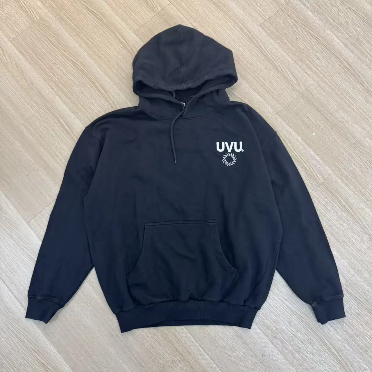 

UVURunning модная толстовка с капюшоном, свободная повседневная спортивная одежда для мужчин и женщин, осень-зима, уличная теплая длинная футболка све