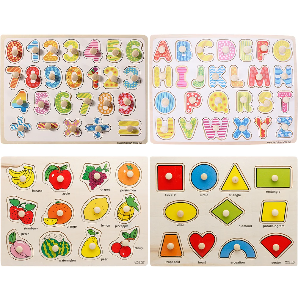 

Educational Toys for 3+ Year Old Children Puzzle Puzzles Board Toddlers 2-4 Wooden Kids Letter