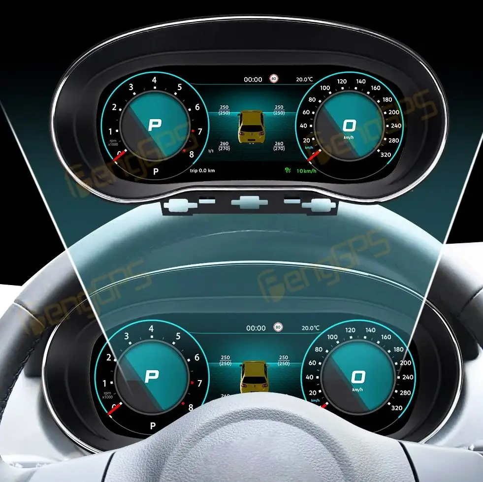 

Digital Instrument Cluster LCD Panel Speedometer For Volkswagen POLO 2009-2016 Virtual Gauge Speed Meter Screen