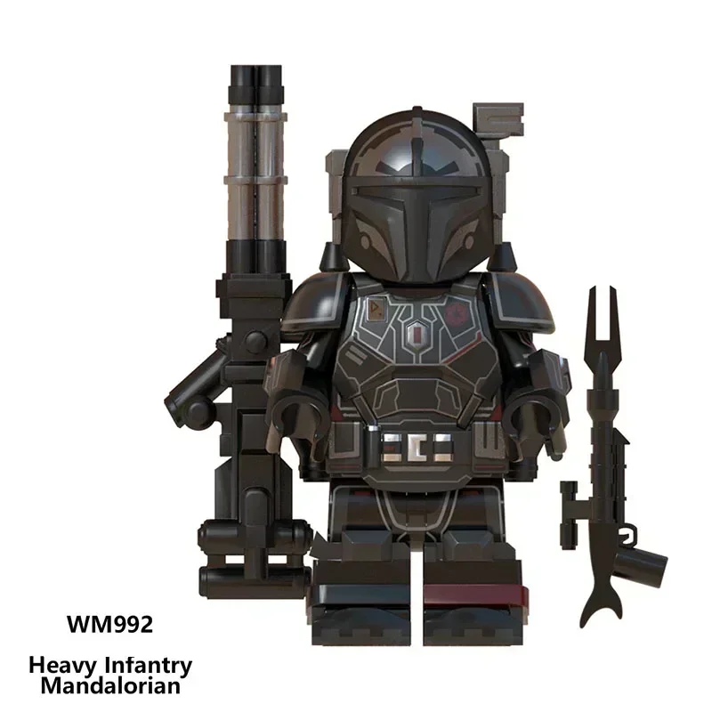 WM6094 Star Wars Mandalorian bloque de construcción Mini Robot figura juguete ladrillos montaje muñeca bloques de construcción regalo de cumpleaños WM997