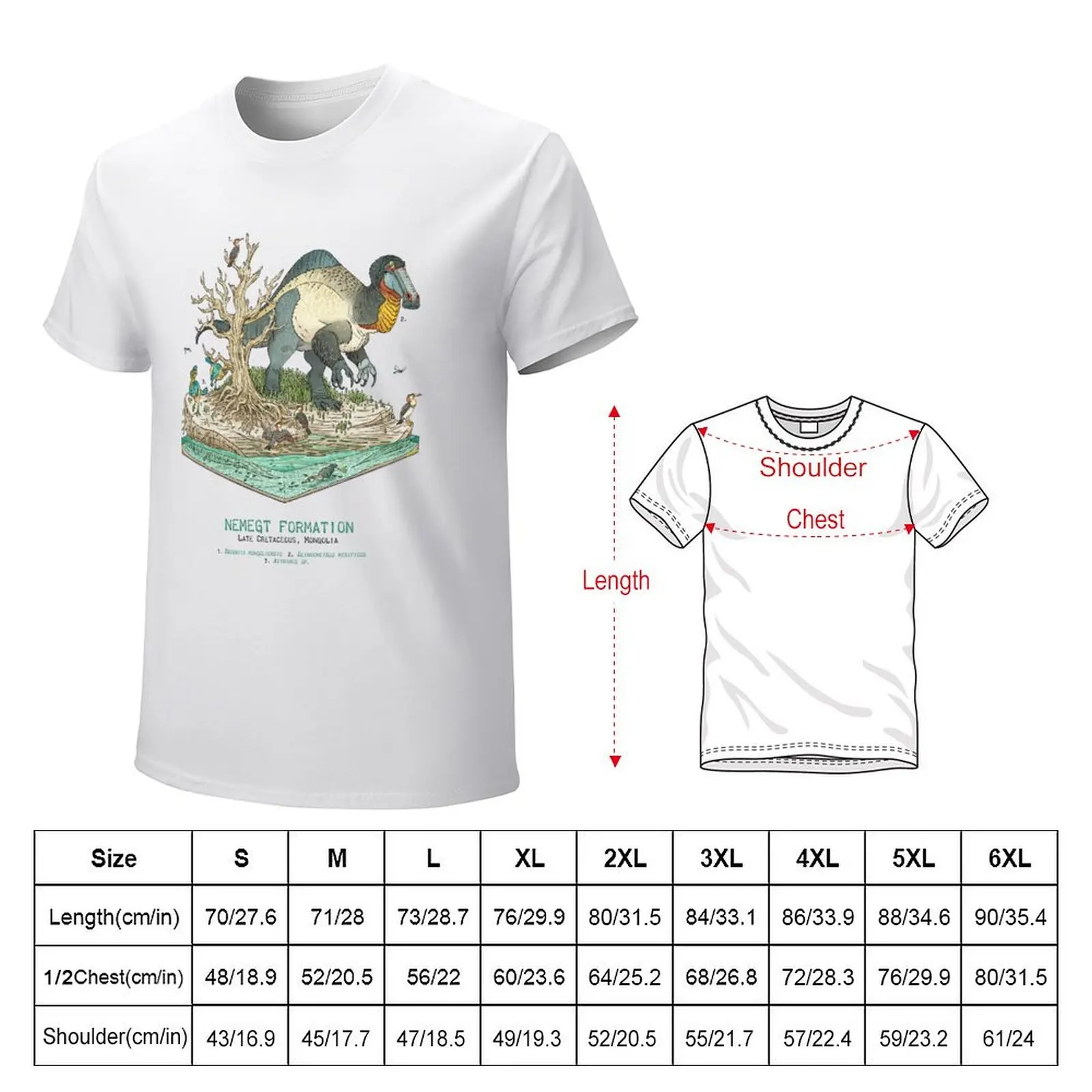 Nemegt Formation: Deinocheirus T-shirt blanks sweat boys whites men clothing