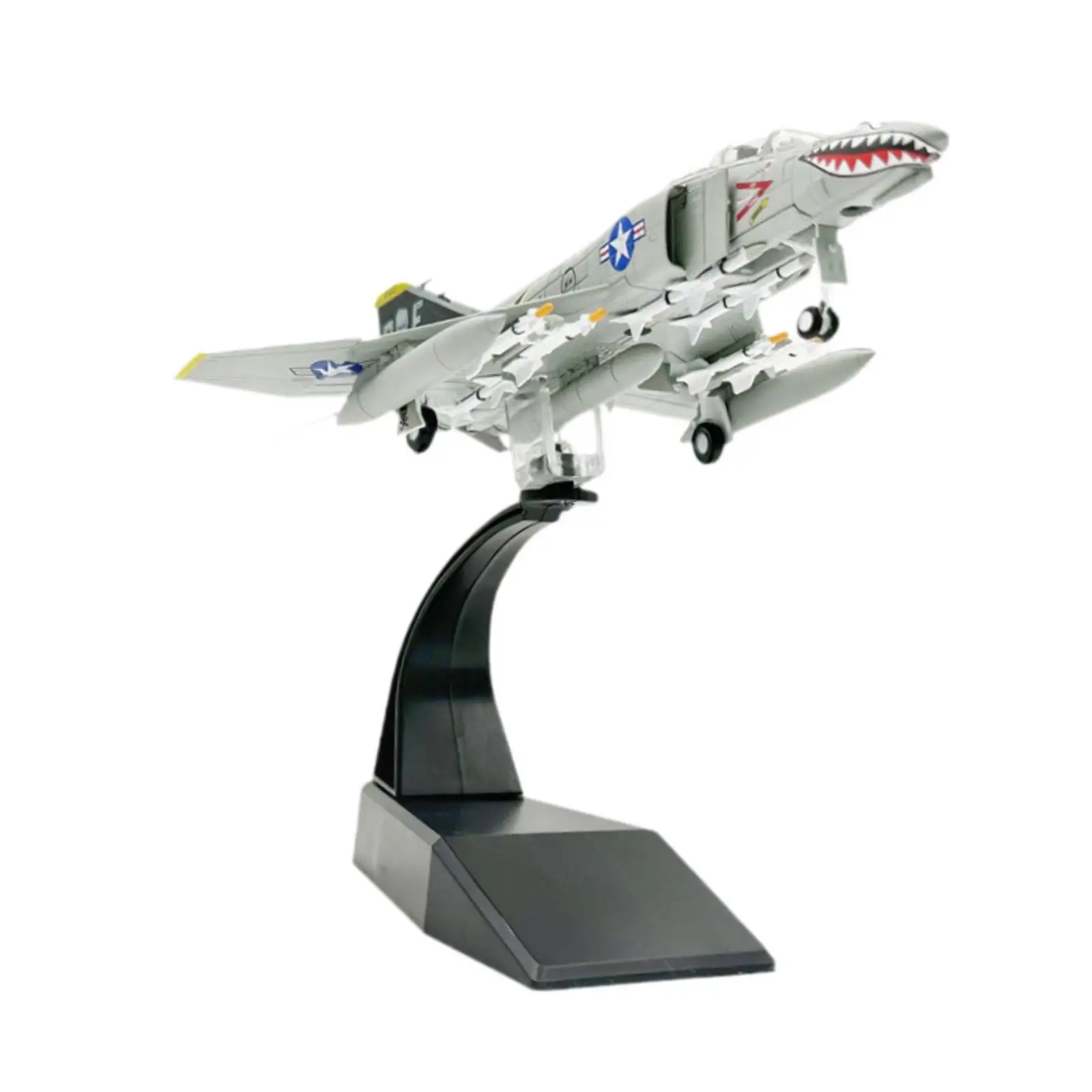 1/100 Scale Fighter Model Alloy Airplane Model with Display Stand Collectible Aircraft Model for Living Room Bar Office Home