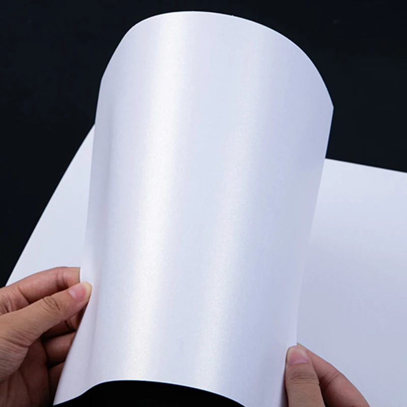 50sheets  A4 120gsm/160gsm Ice white pearl paper for making postcard business card invitation cards 300gsm/250gsm/200gsm