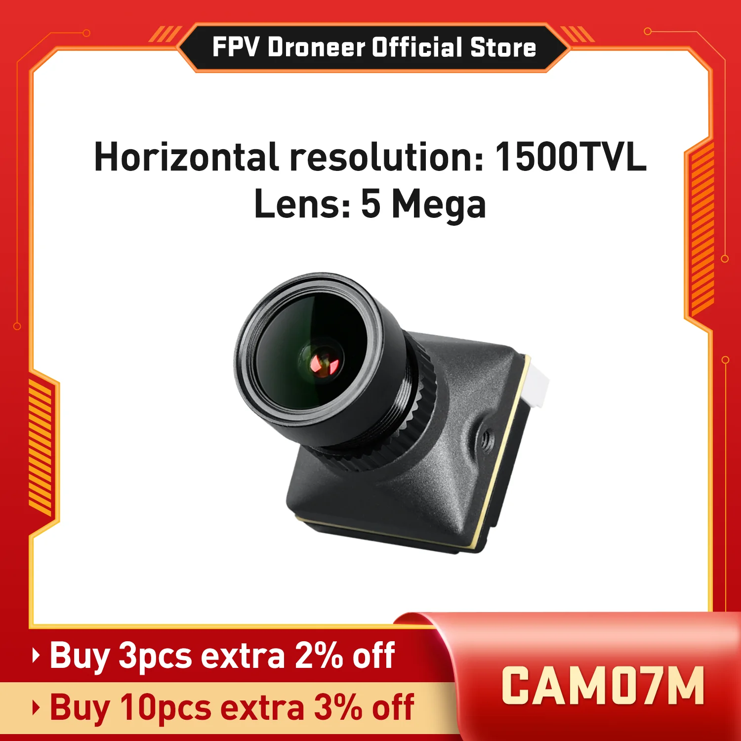 

Камера CAM07M 1/1,8-дюймовый датчик черного света поддерживает разрешения видео NTSC PAL Поддерживает широкий вход напряжения постоянного тока 4,5-27 В
