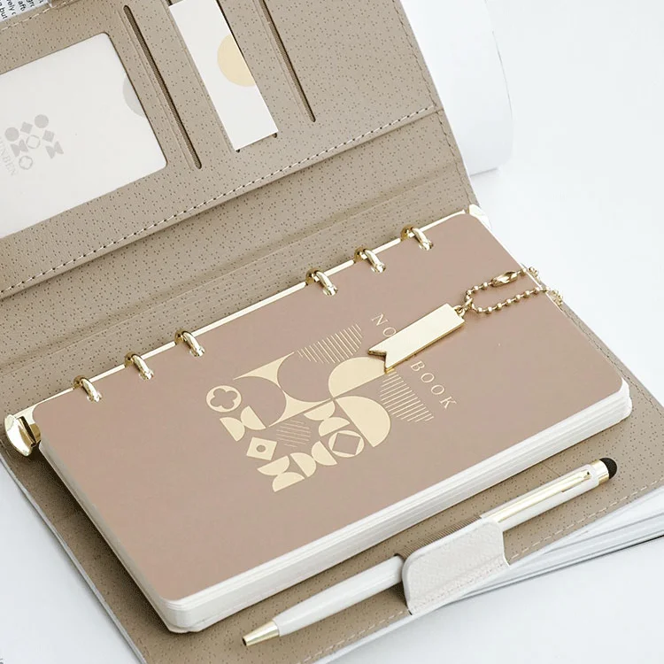 A5 A6 High Quality Business Office Loose-leaf Notebook Journal Diary Planner Binder Portable Work Notepad School Stationery