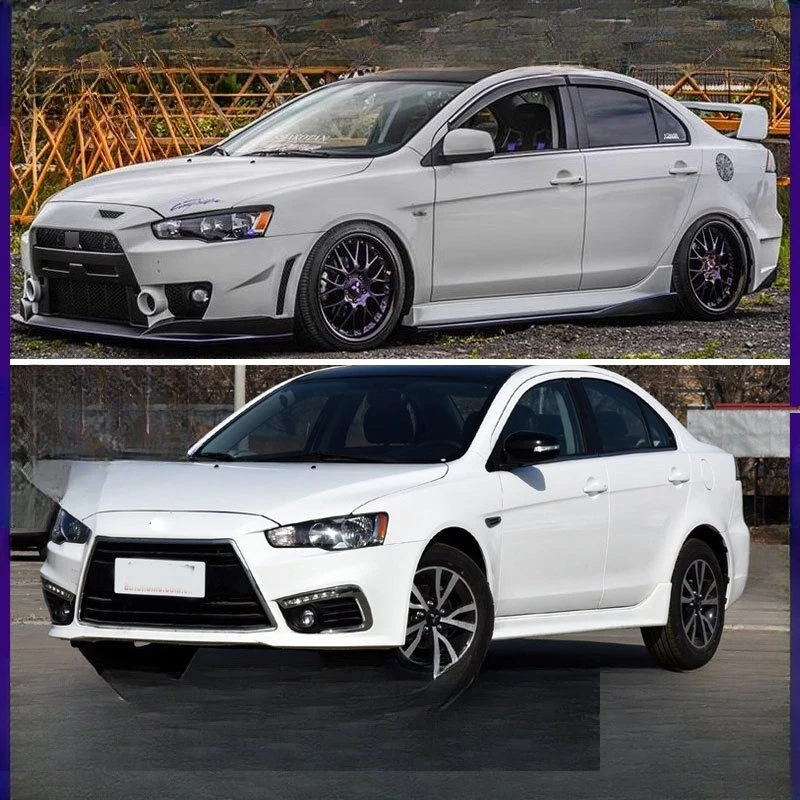 مناسبة لميتسوبيشي أجنحة لانسر تعديل FQ400 القتالية المحيطي الخاصة EVO ترقية FQ المحيطي الجبهة شريط الخلفي