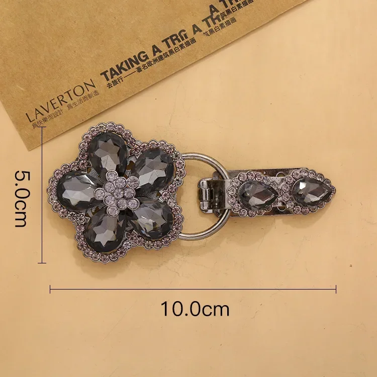 Boutons en alliage métallique de haute qualité, strass, bouton en bec de canard pour vêtements de bricolage, fourrure en daim fait à la main, accessoires de couture