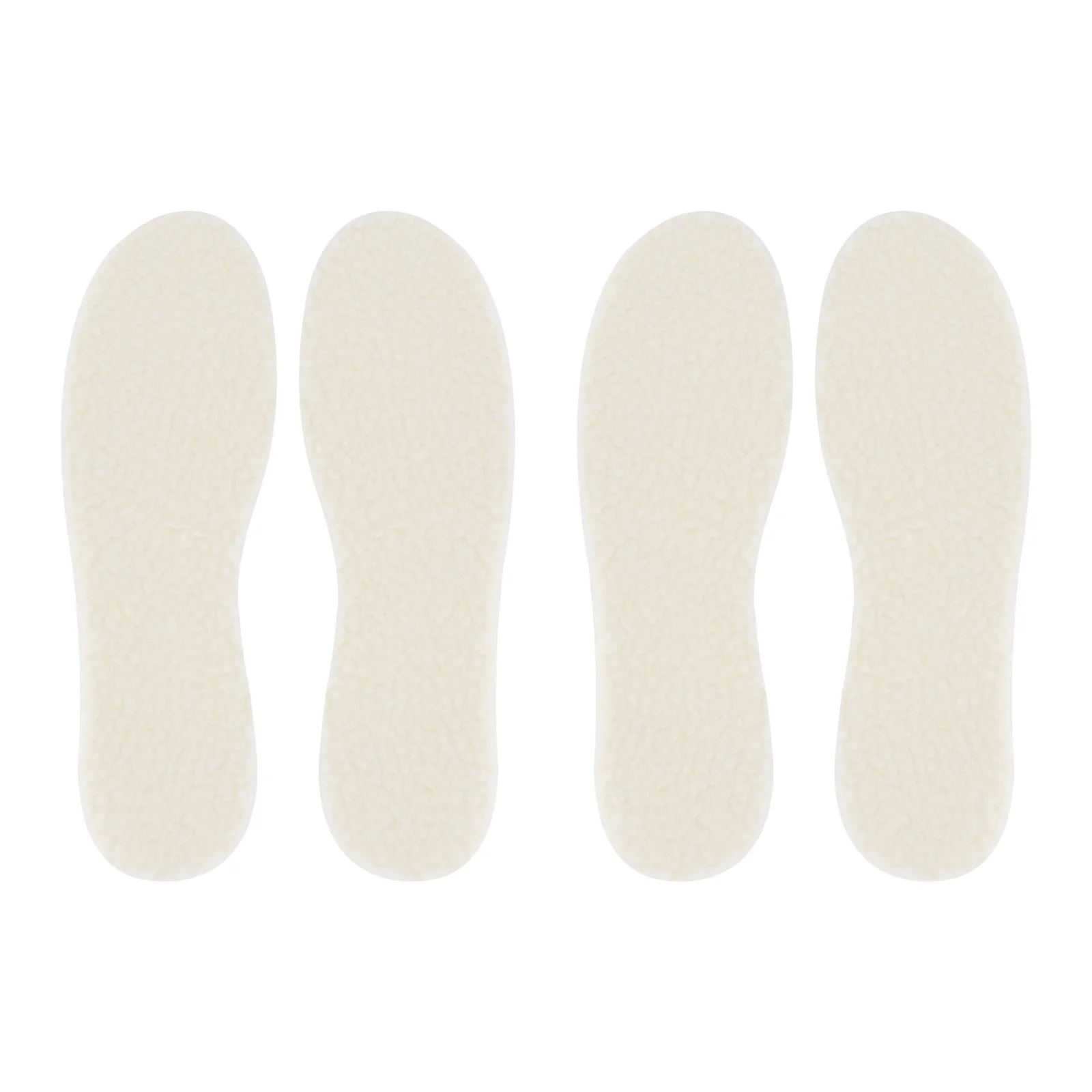 

2 Pairs of Warm Insoles Imitation Lambs Wool Breathable Thickened Insoles for Cold Days (Size 35-46)