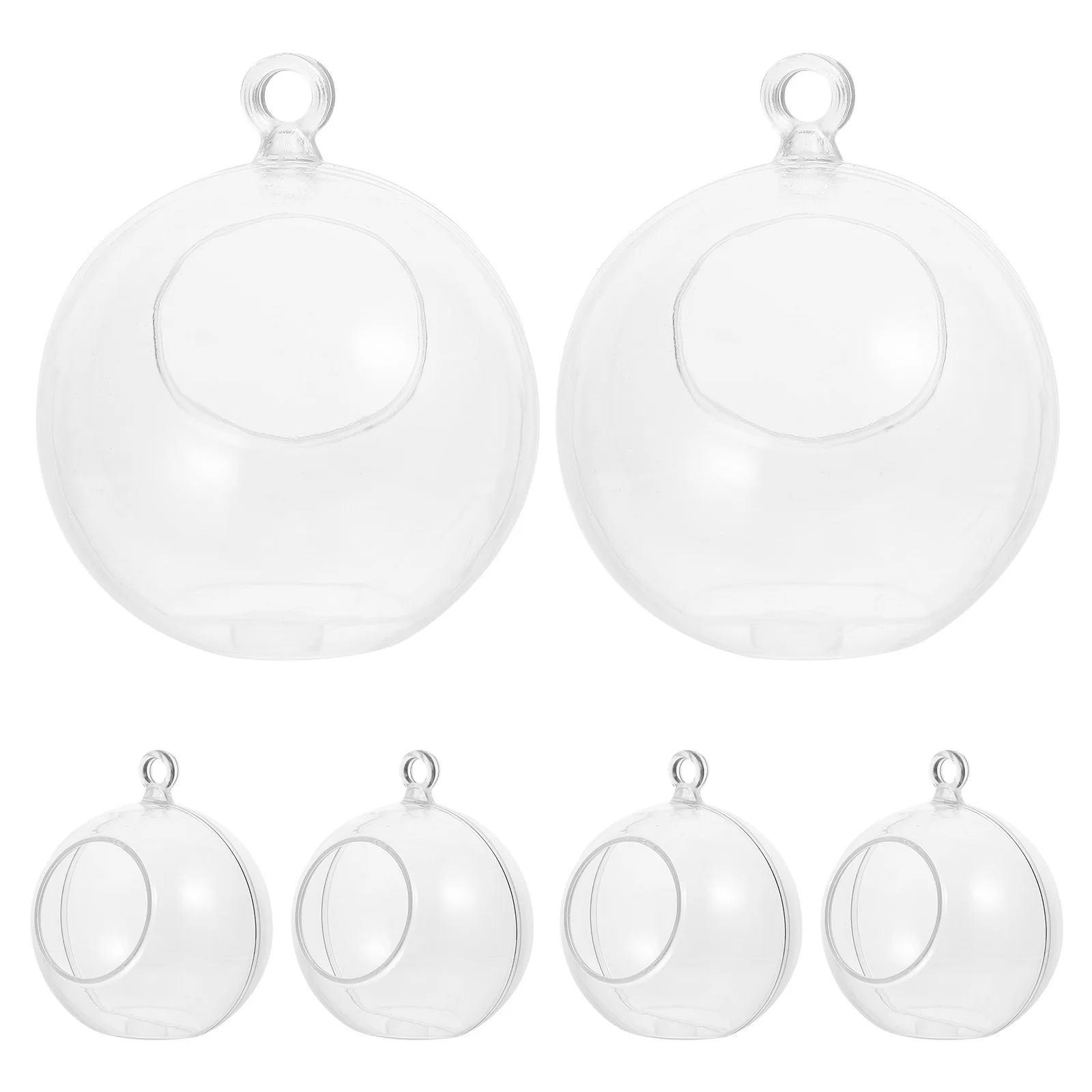 

8Pcs Fillable Clear Plastic Christmas Balls DIY Ornaments Hanging Decorative Balls for Party Clear Christmas Ornaments