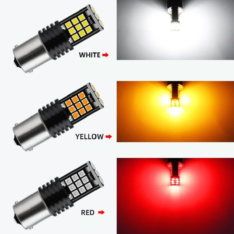 1pcs Py21w Ba15s P21w Led 1156 Bau15s Bulb 3030SMD Canbus 1157 Led Bay15d P21/5w Car Turn Signal Lamp Brake Backup Light
