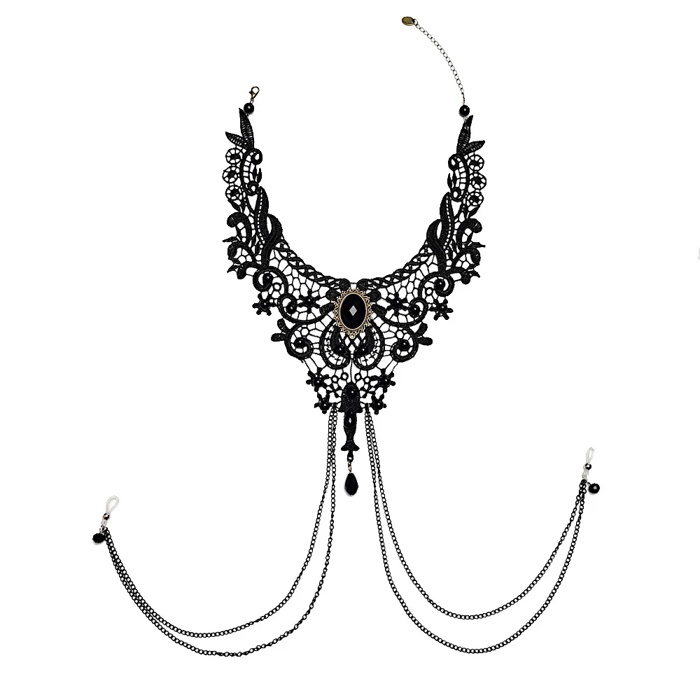 Practical and Sexy Nipple Ring Tassel Necklace Chest Chain Body Chain Summer Nipple Tight Corset Chain Lace Nipple