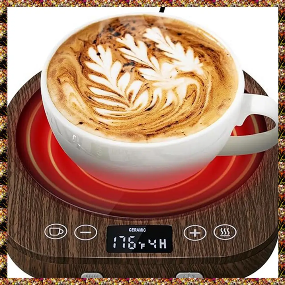 BTCL เครื่องอุ่นแก้วกาแฟ,เปิด/ปิดอัตโนมัติเครื่องอุ่นแก้วอัจฉริยะแรงโน้มถ่วงพร้อมการตั้งค่าอุณหภูมิ 3 ระดับ,ตัวจับเวลา 1-9H,สําหรับแก้วทั้งหมด US Plug Durab