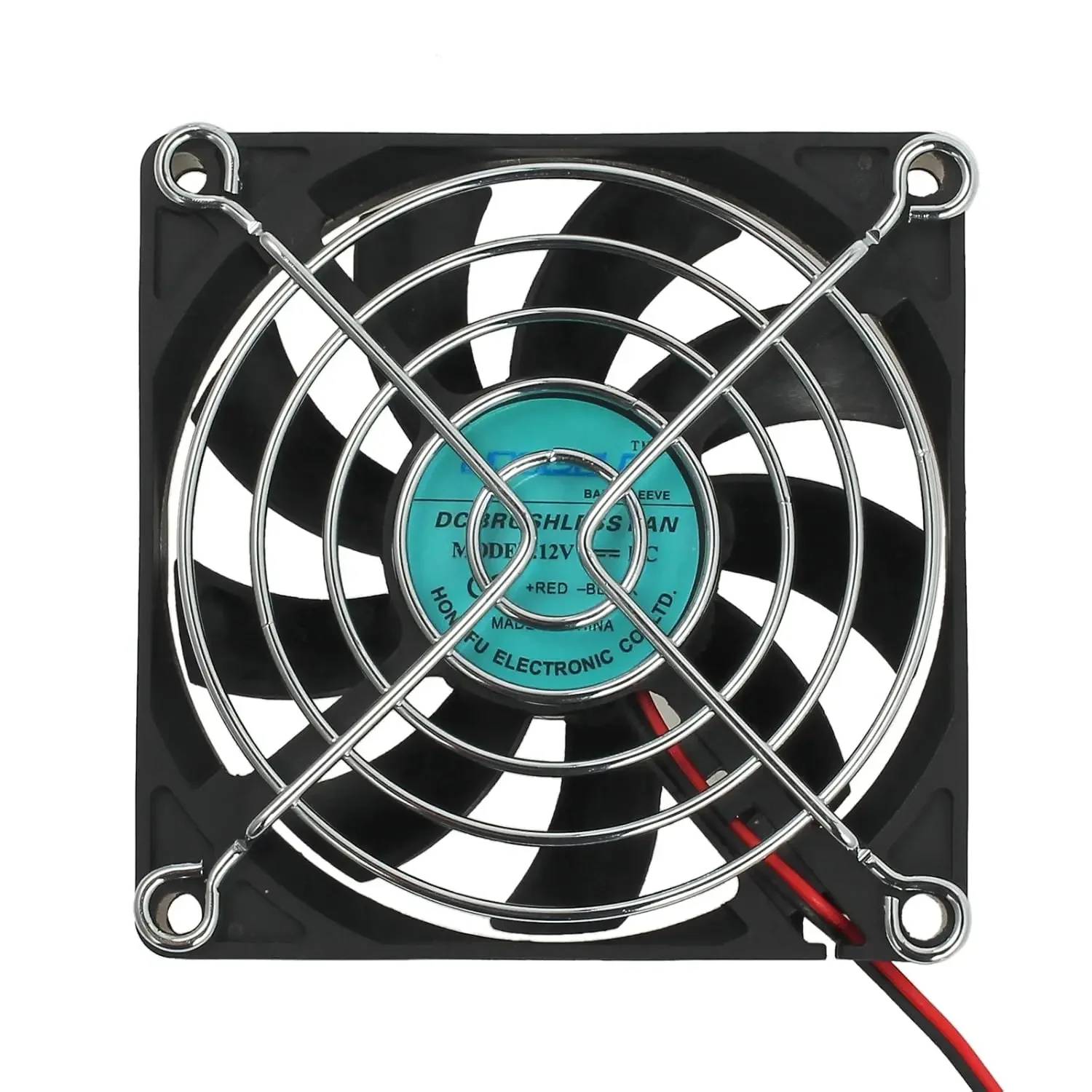 

Бесщеточный вентилятор корпуса 80 мм x 80 мм x 15 мм 2-контактный 12 В охлаждающий вентилятор для ПК черный прочный двойной шарикоподшипник для охлаждения корпуса ПК