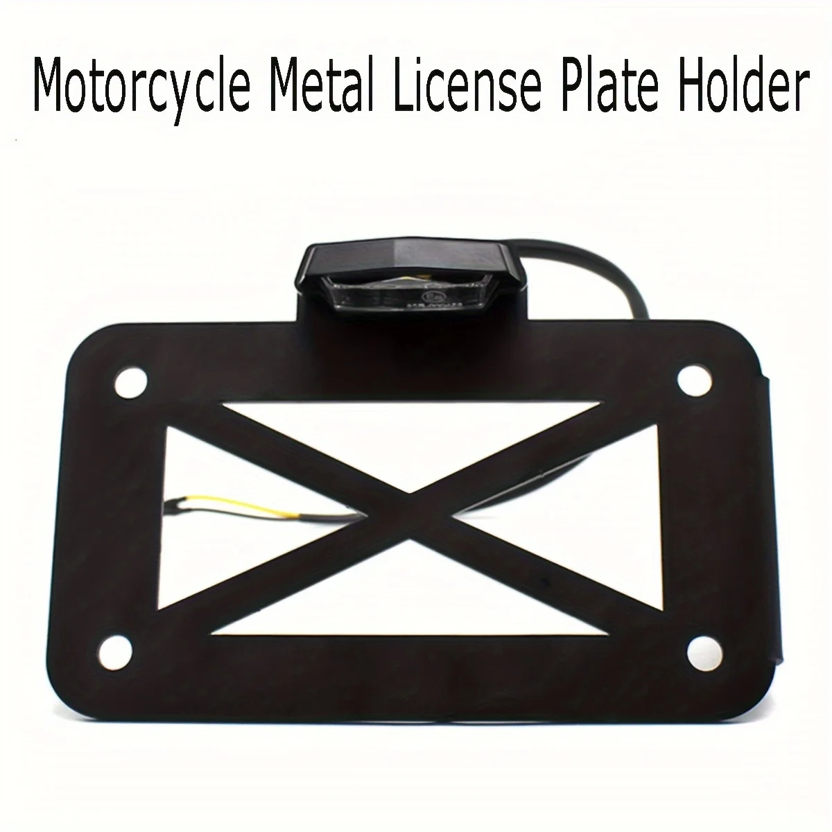 Universal Side Mount Motorrad Registrierung Kennzeichen Halter Halterung Mit LED-Licht Für Harley Sportster Honda Cafe Racer