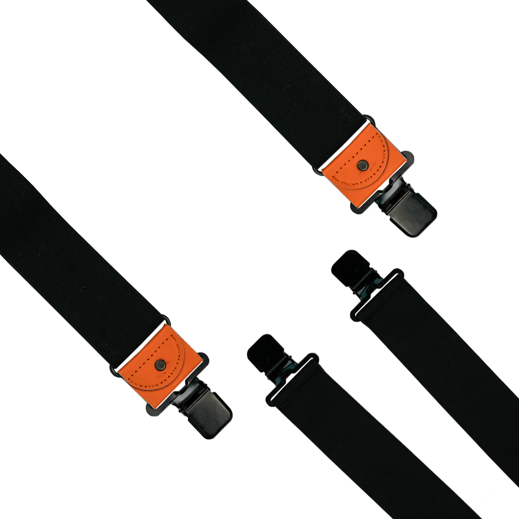 Melo Tough Men\'s Industrial Strength Suspenders Partial Elastic Tradesperson\'s Suspenders 2 inch Wide Tool Belt Suspenders