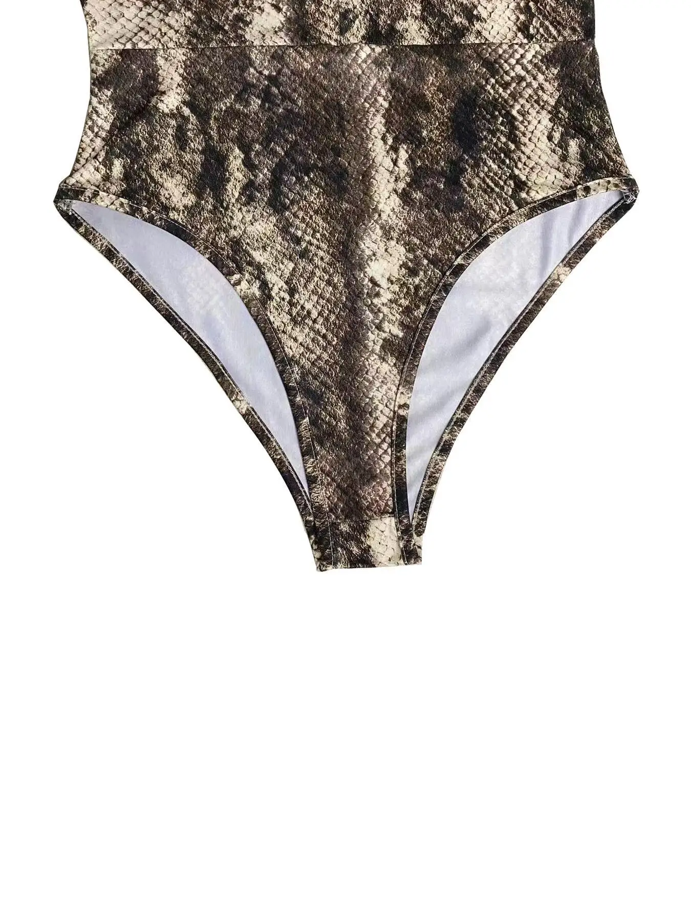 بدلة قفز نسائية مثيرة وضيقة بأكمام طويلة وسحاب من TEMU بطبعة الفهد