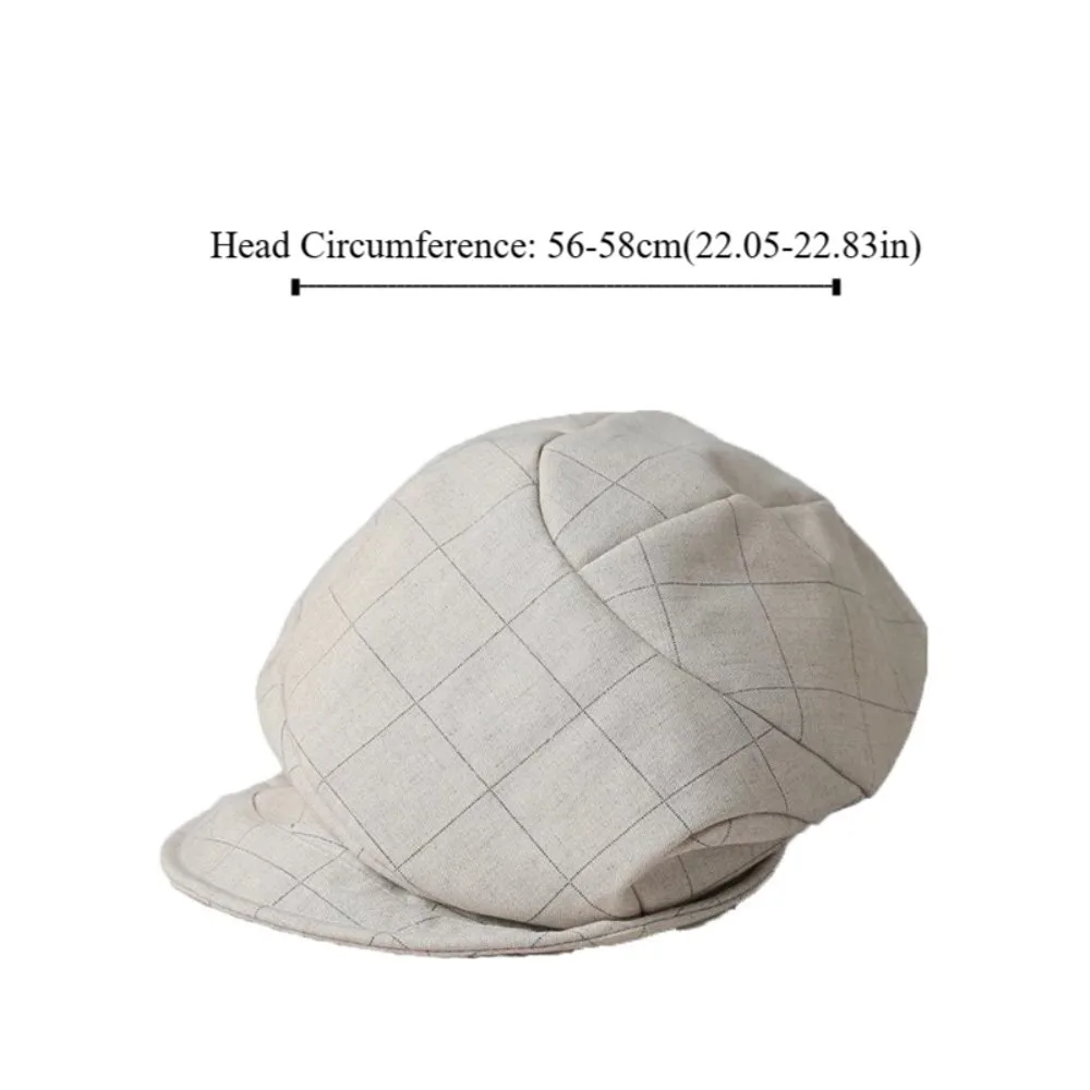 أزياء خمر منقوشة قبعة موزع الصحف سحابة مثمنة قبعة قناع الفنان بلغت ذروتها قبعة المرأة #6