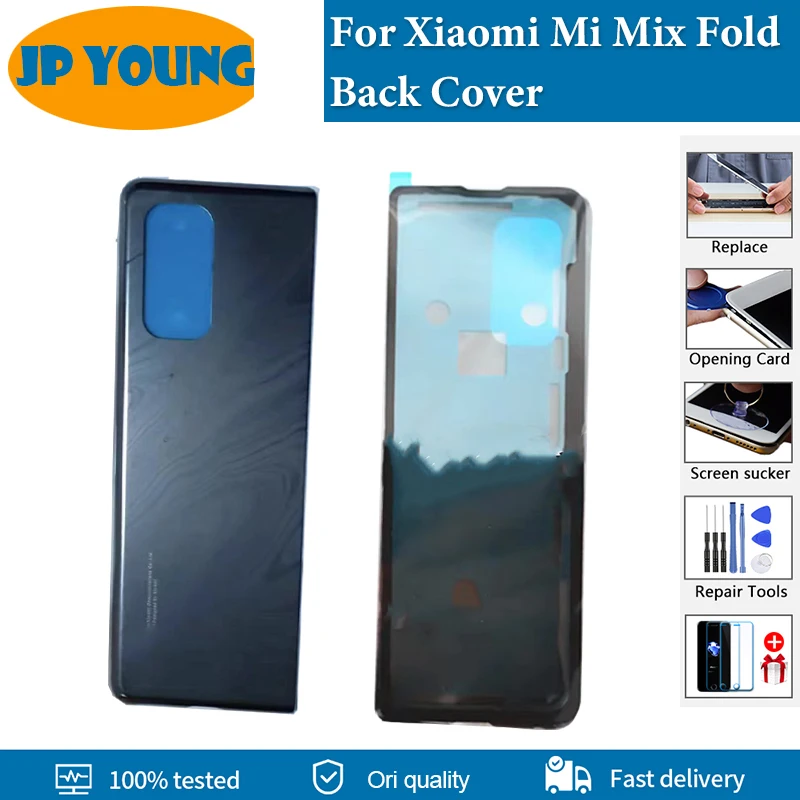 AAA+ quality New For Xiaomi Mi Mix Fold Back Battery Cover Glass Door Rear Housing Case For Mi Mix Fold M2011J18C Back Cover