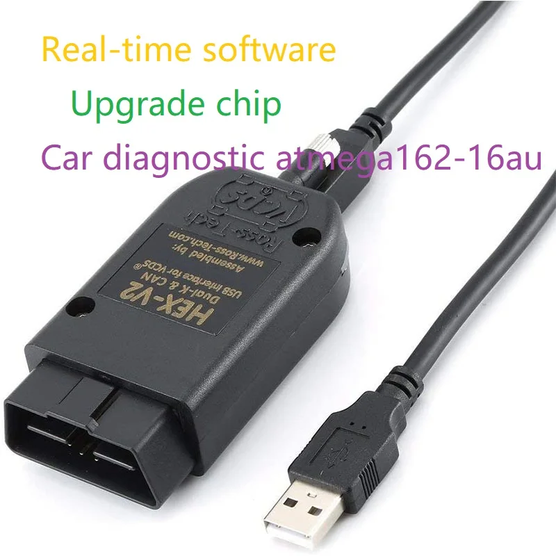 

VCDS 25.3 VAG Scanner Tool Cable OBD2 Diagnostic Multi-Language HEX V2 Wesheu VCDS VAG COM 24.7 For Audi SKODA VW