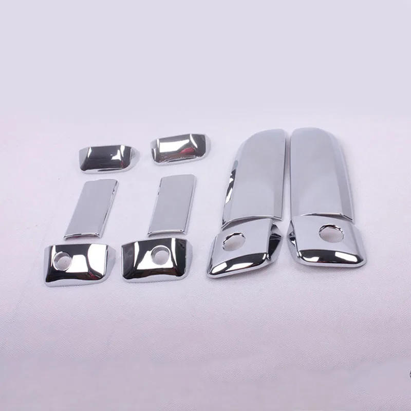 10Pcs/Set Car ABS Chrome Door Handle Bowl Insert Frame Overlay Panel For Toyota Hiace 2005-2015 Car Styling