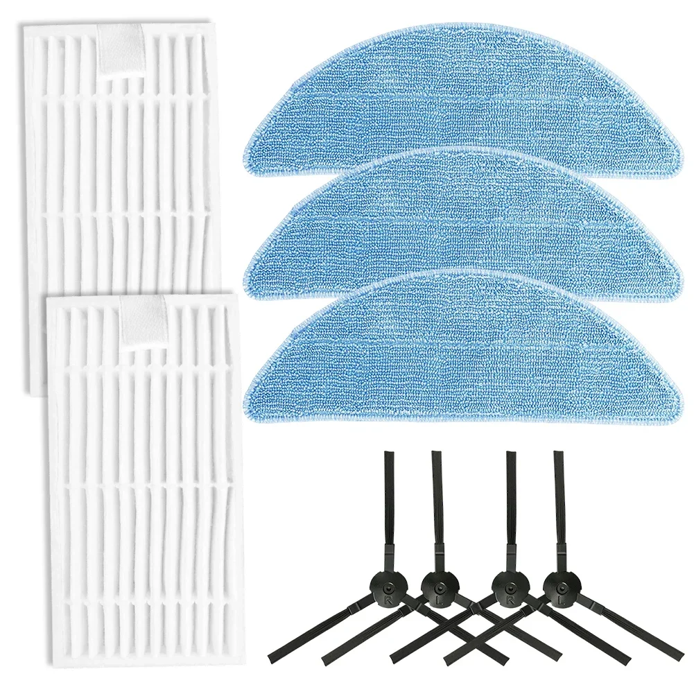 Side Brush Filter Mop Cloth Kit For ILIFE G9/G9PRO/V9/V9PRO Cleaning Vacuum Cleaner Home Appliance Accessories image 2