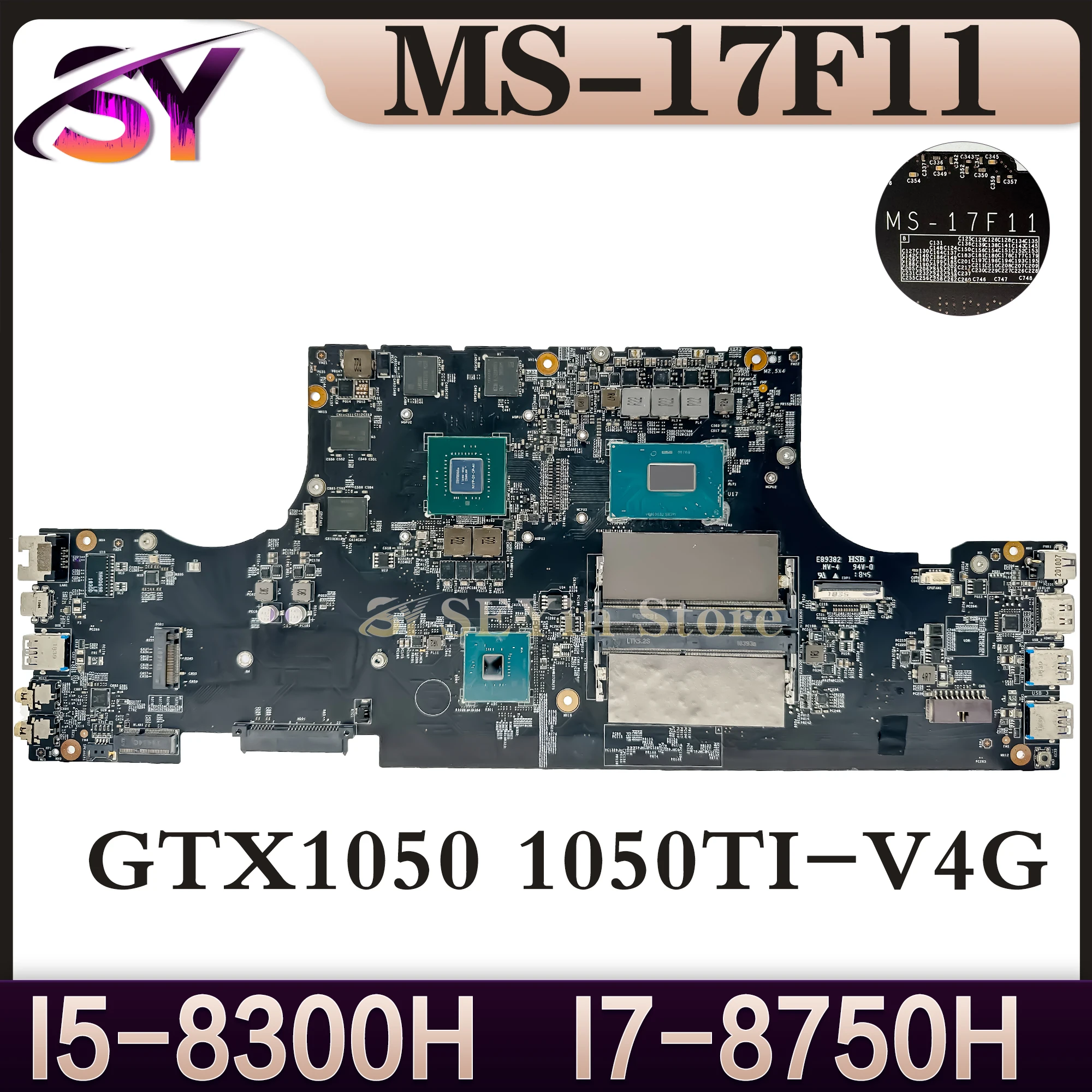 

MS-17F11 Mainboard For MSI GF75 MS-17F4 Modern Laptop Motherboard I5-8300H I7-8750H GTX1050 GTX1050TI 100% Working