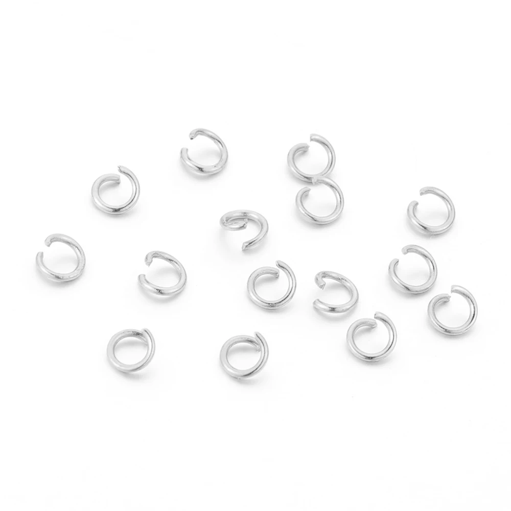 100pcs Stainless Steel Open Jump Rings 5MM Jewelry Necklace Split Rings Connectors for DIY Gifts Making Bulk Wholesale