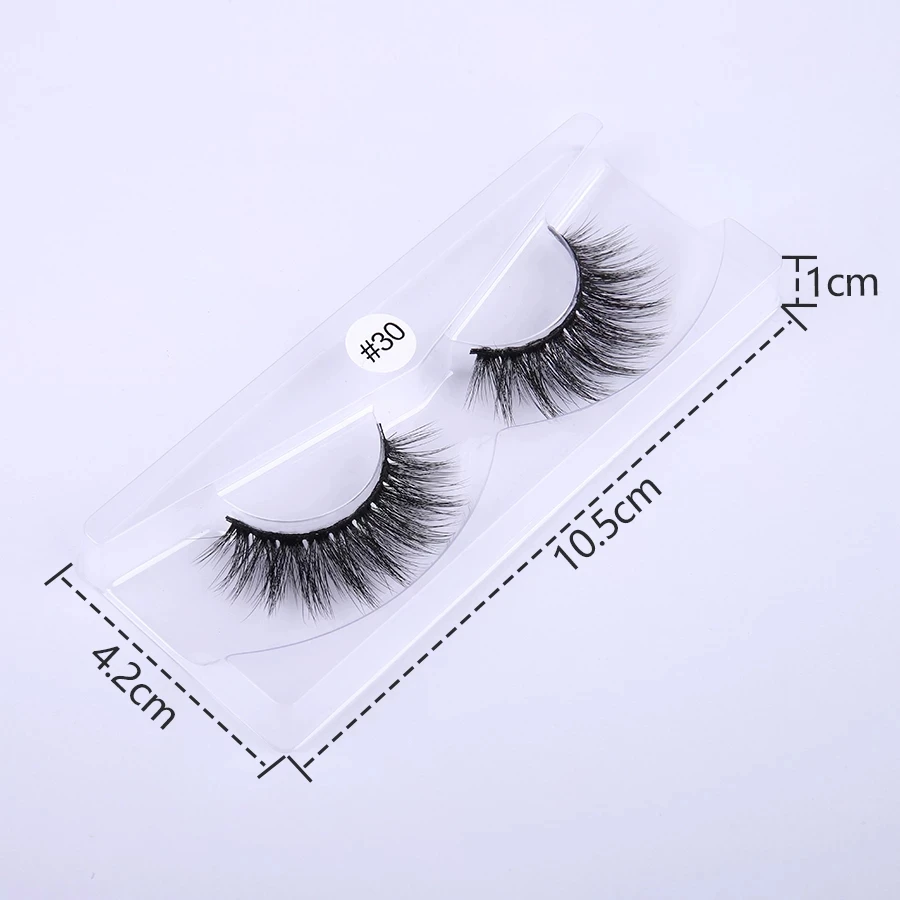 Faux Eyelash Wholesale 10/30/50 Pcs 3D Mink Lashes Natural False Eyelashes Reusable Messy Fake Lashes In Bulk Cilios Makeup Set