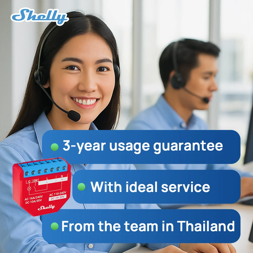 Shelly Plus 1PM Smart Home Life WiFi Relay Switch Control And Measure Power Consumption Range Of Appliances Office Equipment