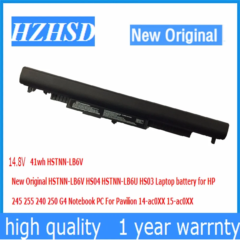 14.8v 41wh Nouveau Original HSTNN-LB6V HS04 HSTNN-LB6U HS03 batterie D'ordinateur Portable pour HP 245 255 240 250 G4 Pavillon 14-ac0XX 15-ac0XX