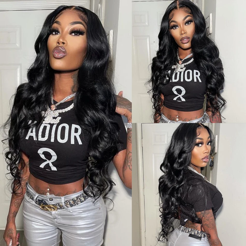 

4x4 5x5 HD Lace Front Wigs Human Hair Body Wave Wigs For Black Women Lace Frontal Wigs Human Hair 180 Dentisy