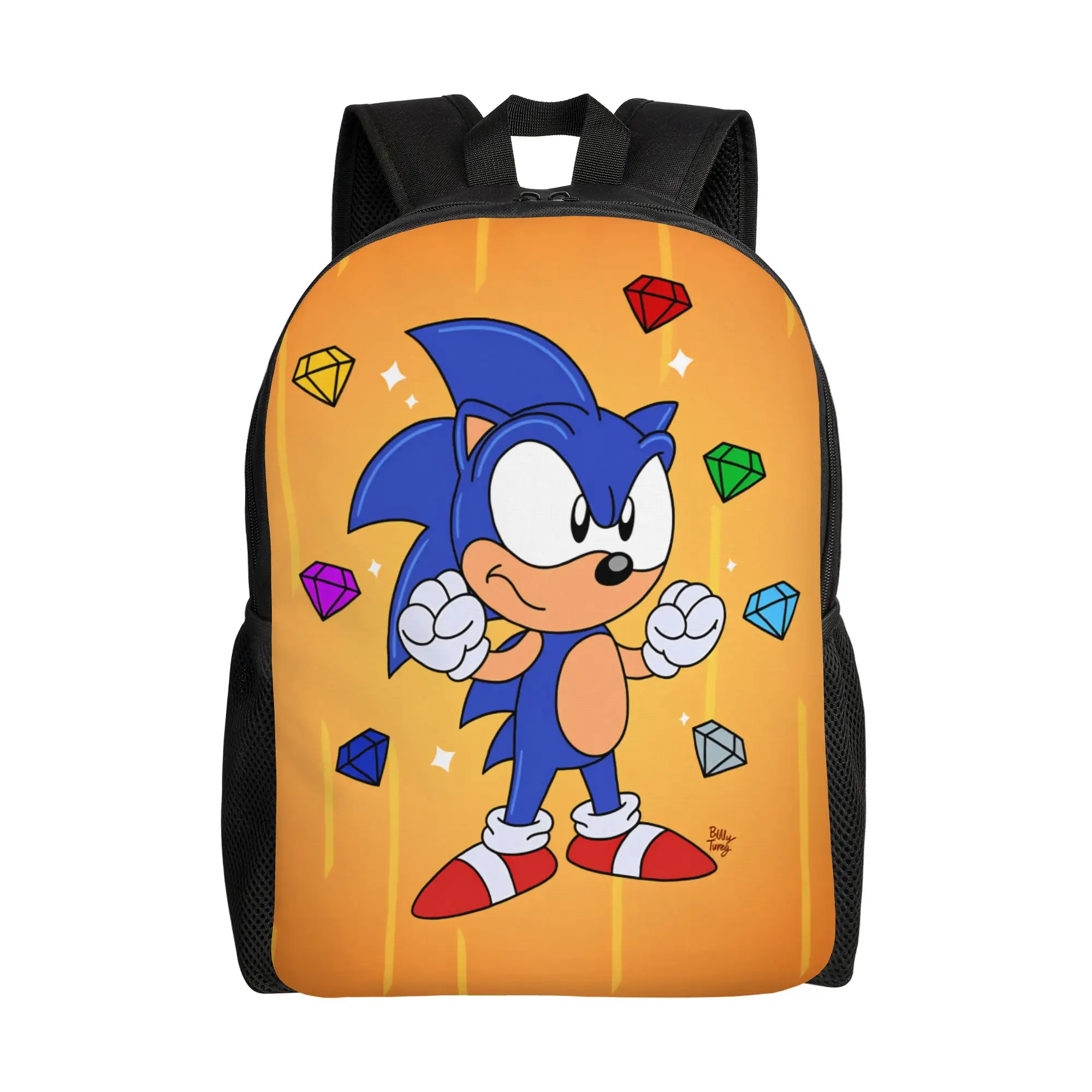 Sonices Cartoon Game Backpack  Kawaii Backpacks Student Unisex Sport Big High School Bags Design Rucksack