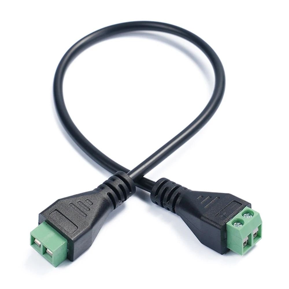 1pc Screw Terminal Female 2 Pin 3 Pin / Way 4 Pin to Screw Terminal Female Headphone Converter Connection Connector Cable