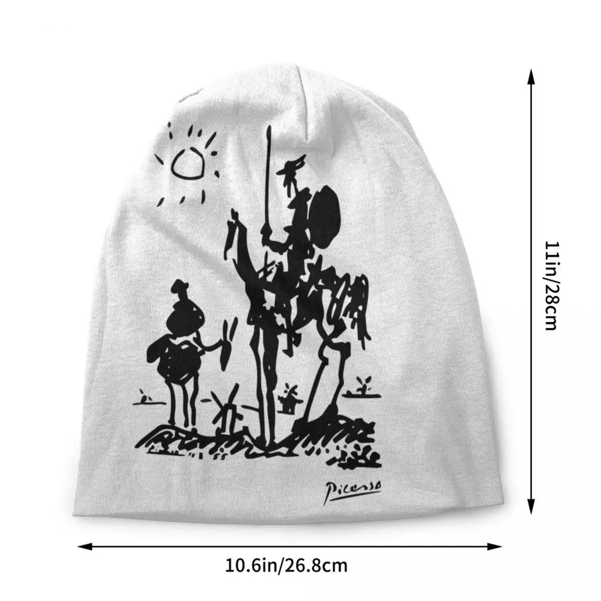 Pablo Picasso Beanie Cap Unisex Winter Warm Bonnet Femme Knitted Hats Fashion Don Quixote Skullies Beanies Hats For Men Women