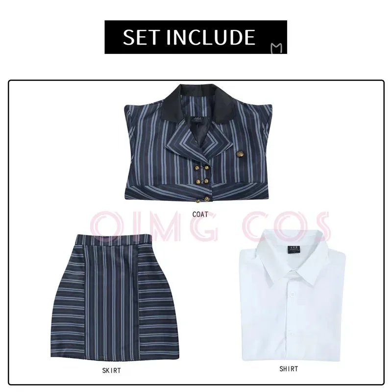 Wicked Elphaba Costume Cosplay Carnevale per adulti Uniforme Parrucca anime Costumi per feste di Halloween Gioco per donne in maschera