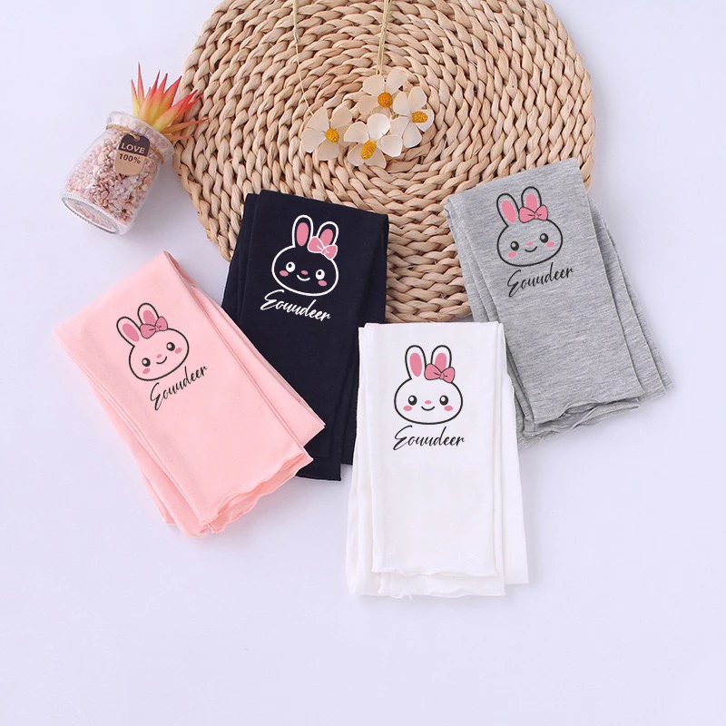 1pcs Girl Spring Summer Cute Kid Legging Children Thin Tight Sweatpant Child Casual Pants Autumn Toddler Skinny Cropped Trouser